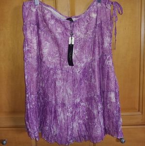 NWT Talbots Tiered Crinkle Skirt